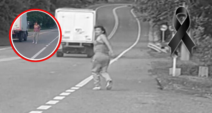 Momento en que madre e hijo son arrollados por un vehículo que va a excesiva velocidad (Video)