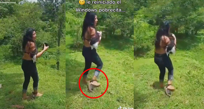 Una mujer encuentra a su marido con la amante en pleno acto en el monte y se van a los golpes (Vídeo)