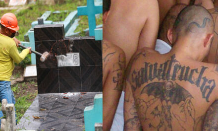 Con martillos destruyen tumbas que homenajeaban a pandilleros de la mara Salvatrucha