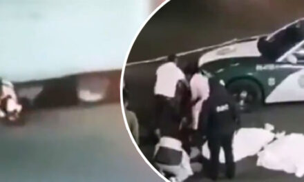 Momento exacto en que tráiler arrolla a dos mujeres que se conducían en una motocicleta (Video)