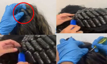 Mujeres son detenidos en aeropuerto por llevar droga escondida en sus pelucas (Video)