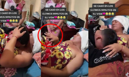 Mujer se casó en los último minutos de su vida (Video)