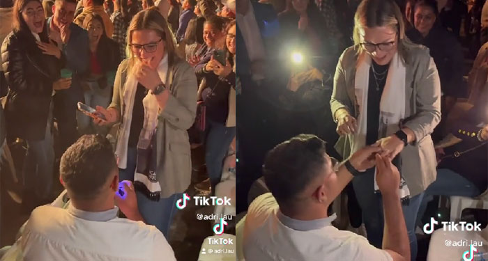 La propuesta de matrimonio en el concierto de Arjona (Video)