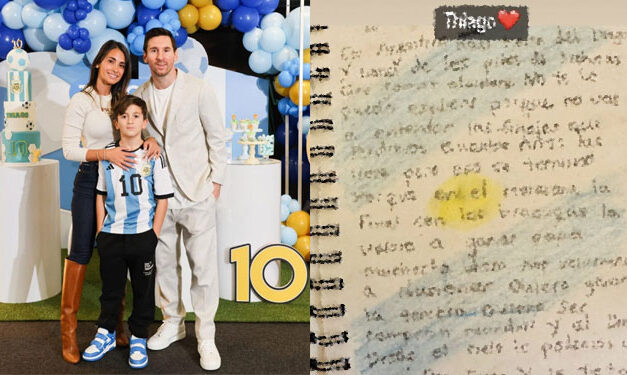 La fuerte carta del hijo de Lionel Messi que causa furor en las redes sociales