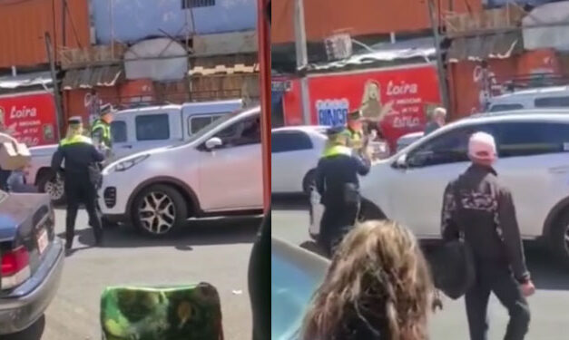 Conductor no permite que Policías de tránsito le pongan multa y arrolló a uno de ellos (Video)
