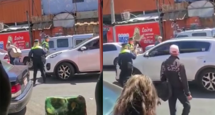 Conductor no permite que Policías de tránsito le pongan multa y arrolló a uno de ellos (Video)