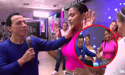 Mujer baja de peso al momento que Pastor Evangélico le pone las manos en la cintura (Video)