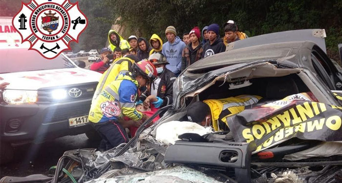 ¡URGENTE! Dos personas fallecidas deja accidente en la Ruta Interamericana 