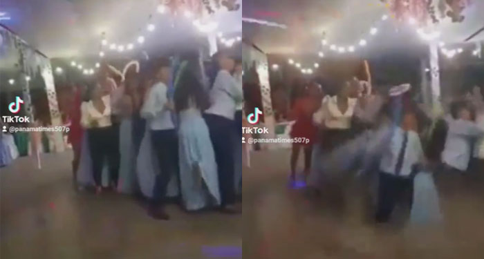 Momento en que colapsa el piso de una discoteca durante fiesta (Video)