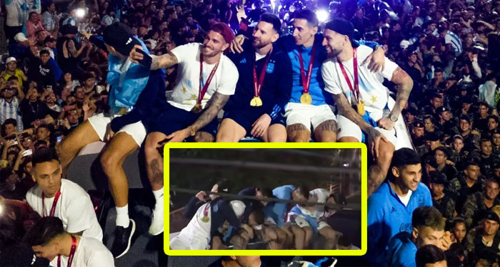 Messi y sus compañeros estuvieron a punto de morir por cable de alta tensión (Video)