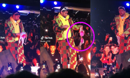 Momento en que mujer le tira su “BRASIER” a Bad Bunny en explanada Cayalá (Video)