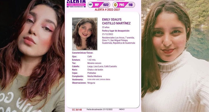Familia denuncia la desaparición de una estudiante Universitaria
