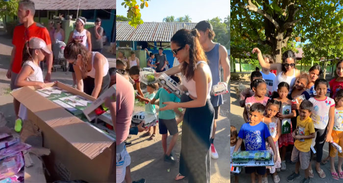 Hijos de Ricardo Arjona sorprendierón con regalos a niños guatemaltecos (Video)