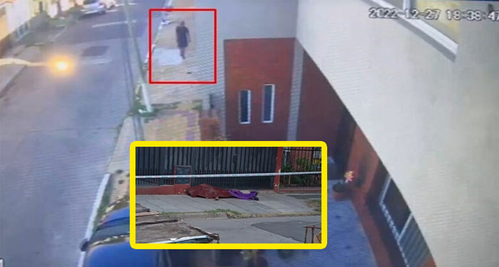 Momento en que abuelo mató a balazos a un ladrón cuando intentó entrar a su casa (Video)