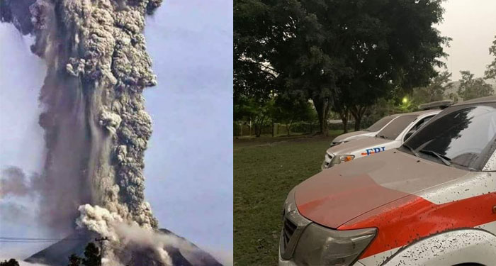 La Ruta Nacional 14 completamente cerrada por actividad del Volcán de fuego (Video)