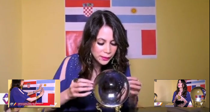 Mujer predice cómo va a estar la final del Mundial y que equipo se va a llevar la copa (Video)
