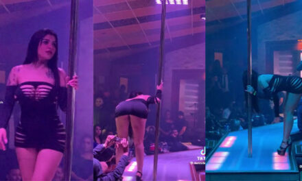 Empresario consiente a sus trabajadores con el ardiente show de Karely Ruiz para el convivio