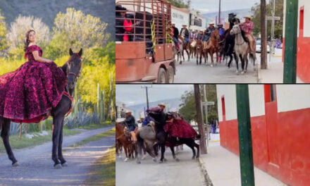 Momento en que quinceañera sufre accidente durante cabalgata (Video)