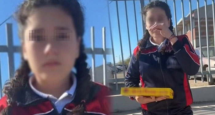 Padre pone a vender dulces a su hija en la calle por no querer seguir estudiando (Video)