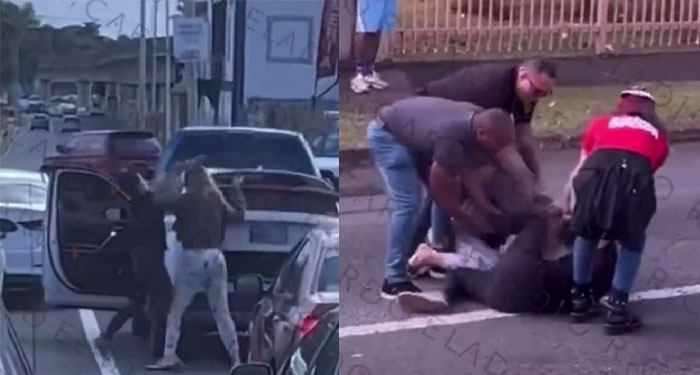 Dos mujeres protagonizan fuerte pelea supuestamente por el amor de un hombre (Video)