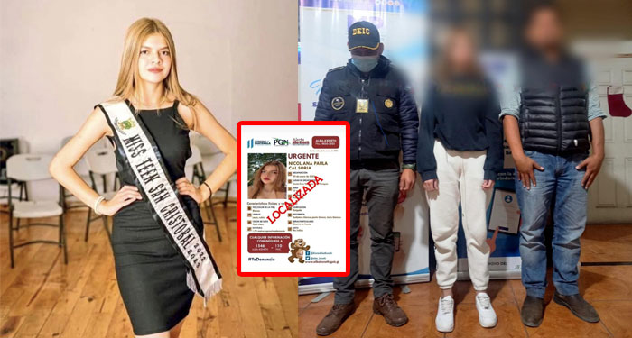 Reina de Belleza escapó con el novio y es localizada en un hotel de Quetzaltenango