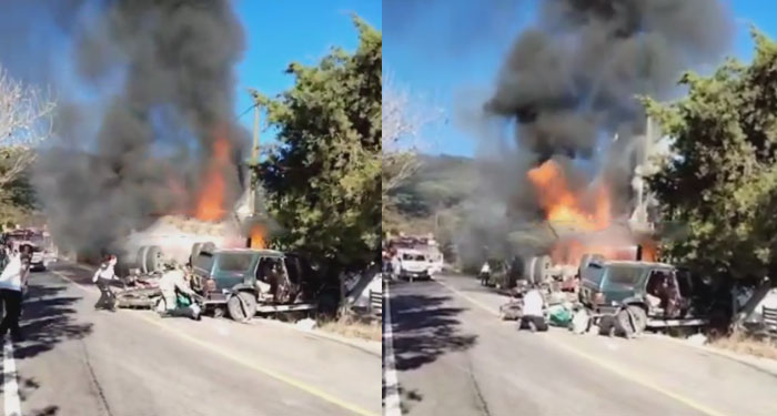Bombero Voluntario muere calcinado en medio de un accidente en Jalapa (Video)