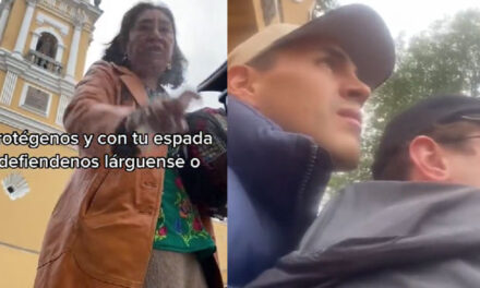 Pastora insulta a pareja de mismo género y les tira agua en la cara (Video)