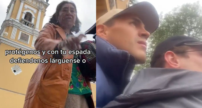 Pastora insulta a pareja de mismo género y les tira agua en la cara (Video)