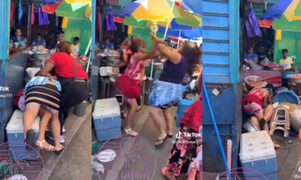 Momento en que dos mujeres se van a los golpes por el amor de un hombre (Video)