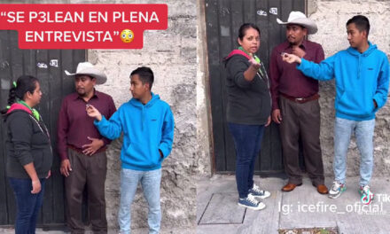 Una mujer le prohíbe el uso del celular y humilla a su pareja en plena entrevista (Video)