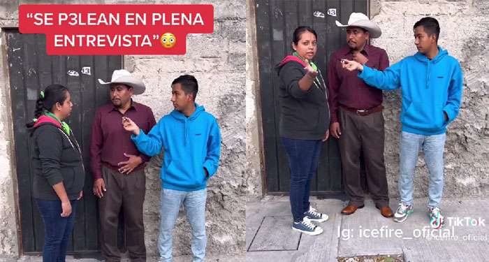 Una mujer le prohíbe el uso del celular y humilla a su pareja en plena entrevista (Video)