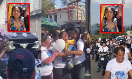 Familiares le dan el último adiós a Génesis, la niña que fue estrangulada por 3 sujetos (Video)