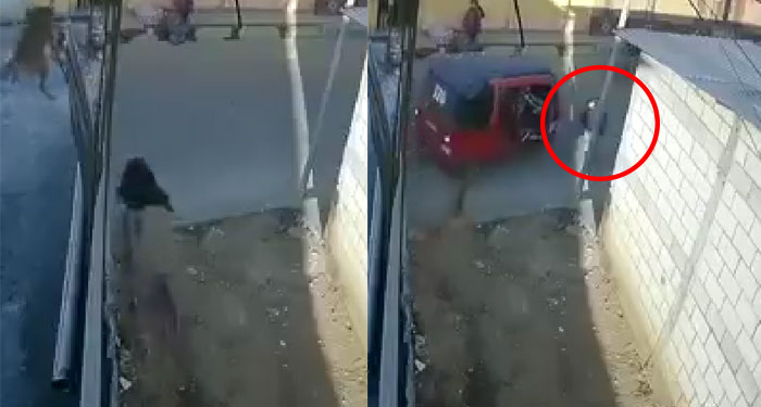 Momento en que niño es arrollado por un Tuc Tuc en Chimaltenango (Video)