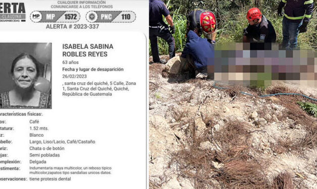 Anciana se encontraba desaparecida y fue localizada sin vida en un lugar boscoso