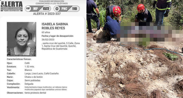 Anciana se encontraba desaparecida y fue localizada sin vida en un lugar boscoso