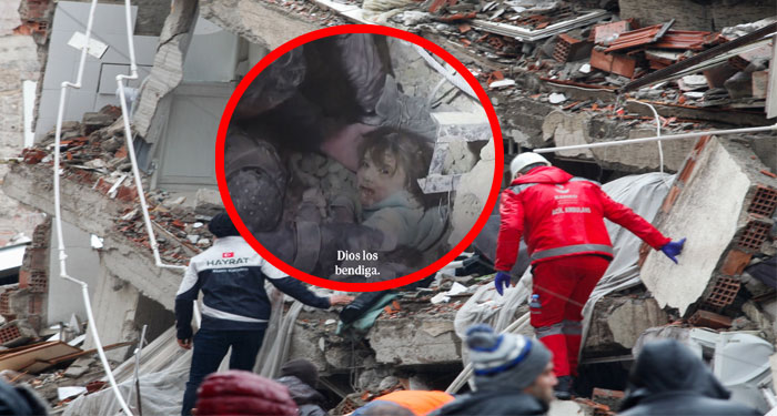 Así rescataron a la “Niña Milagro” tras el fuerte terremoto en Turquía (Video)