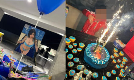 Realizan fiesta infantil con fotografías de Karely Ruiz y les llueven críticas en redes