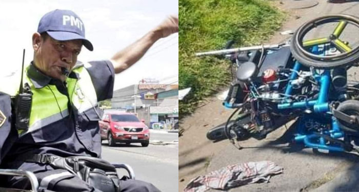 Tráiler arrolla a PMT que que trabajaba en silla de ruedas (Video)