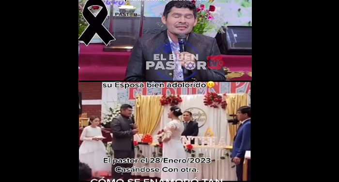 Pastor evangélico celebra su boda teniendo un mes de haber perdido a su esposa (Video)