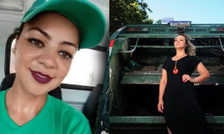 Joven se graduó de abogada y lo celebró en un camión de basura