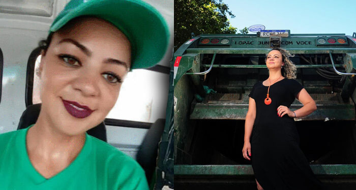 Joven se graduó de abogada y lo celebró en un camión de basura