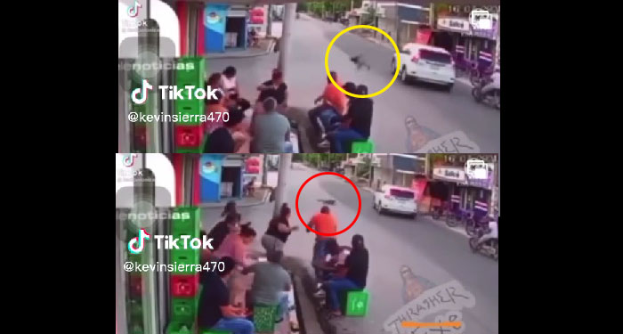 Momento en que vehículo arrolla a niño que cruzaba la calle (Video)