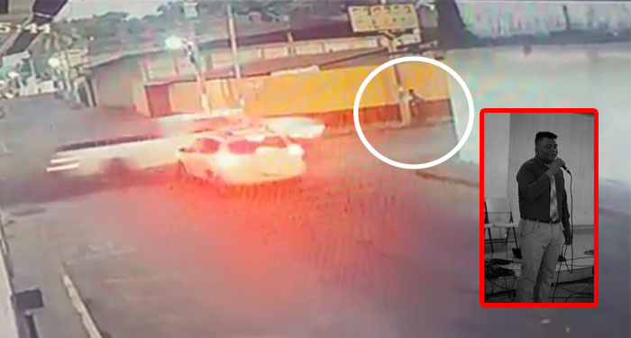 Vehículos se pasan el alto y pastor pierde la vida cuando caminaba en la banqueta (Video)
