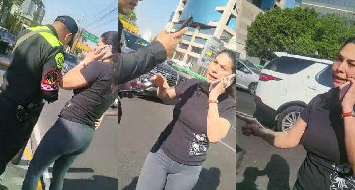 MIXCO: Momento en que mujer golpea a varios PMT porque le colocó una fuerte multa ( Video)
