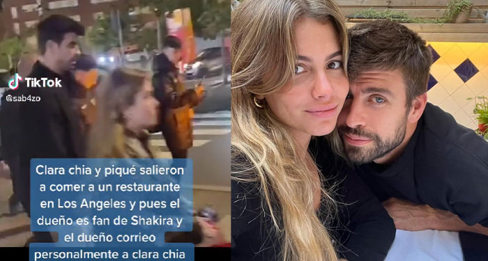 Momento en que sacan a Clara Chía de un restaurante porque dueño es fan de Shakira (Video)