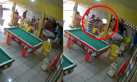 Momento en que dos hombre matan a 7 personas tras perder una apuesta en un juego de Billar (Video)