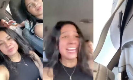 Momento en que jóvenes se accidentan por grabar un video para Tiktok mientras conducían (Video)