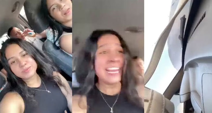Momento en que jóvenes se accidentan por grabar un video para Tiktok mientras conducían (Video)