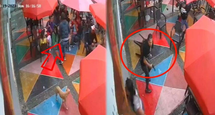 Ladrón intenta robar en un restaurante y cliente iba armado (Video)