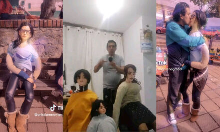 Hombre forma una familia con una muñeca de trapo y se vuelve viral en redes (Video)